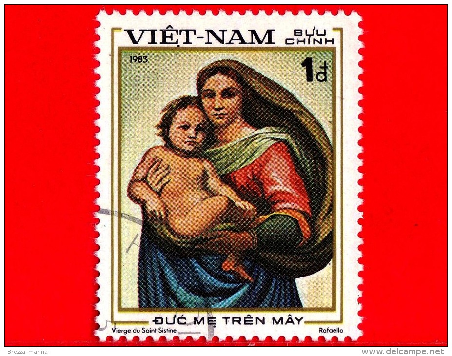 VIETNAM - Viet Nam - 1983 - 500 Anni Della Nascita Di Raffaello (1483-1520), Pittore - Madonna Sistina - 1 - Vietnam
