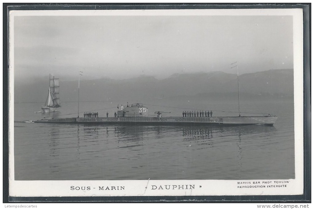 - PHOTO BATEAUX - Sous-Marin Dauphin - Unterseeboote