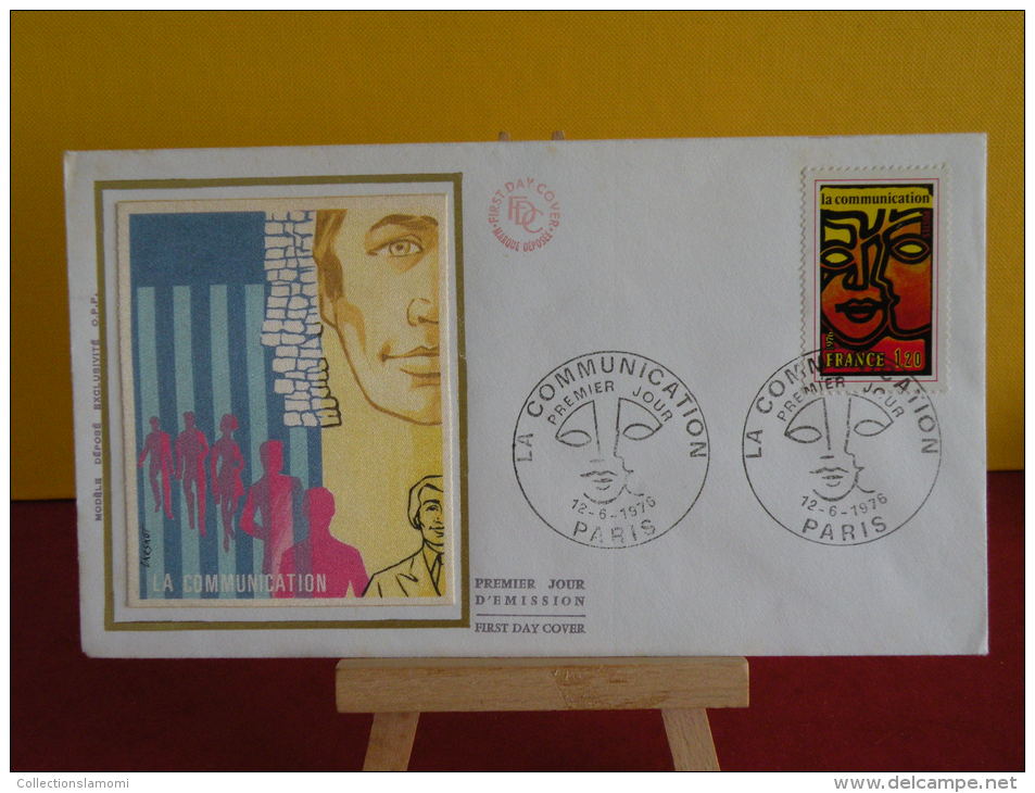 FDC - La Communication - Paris - 12.6.1976 - - 1970-1979