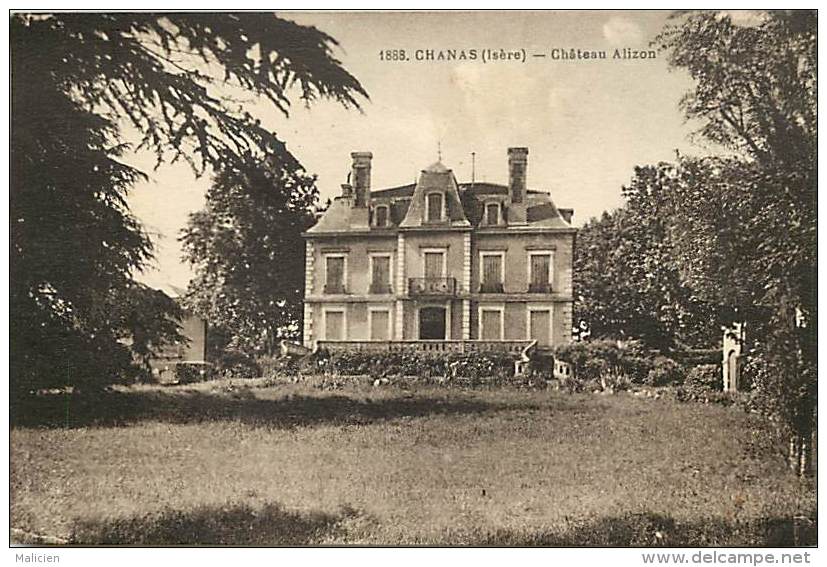 Depts Divers- Isere - Ref T379  -  Chanas - Le Chateau D Alizon - Chateaux -    Carte Bon Etat - - Chanas