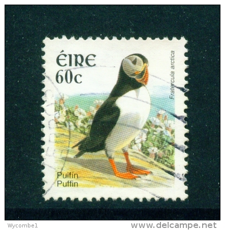 IRELAND  -  2002  Bird Definitives  Euro Currency  Puffin  60c  Used As Scan - Usati