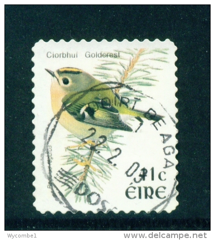 IRELAND  -  2002  Bird Definitives  Euro Currency  Self Adhesive  Goldcrest  41c  Used As Scan - Usati