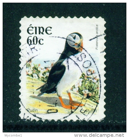 IRELAND  -  2002  Bird Definitives  Euro Currency  Self Adhesive  Puffin  60c  Used As Scan - Usati