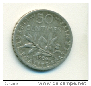 50 Centimes - 1904 - Argent - Andere & Zonder Classificatie