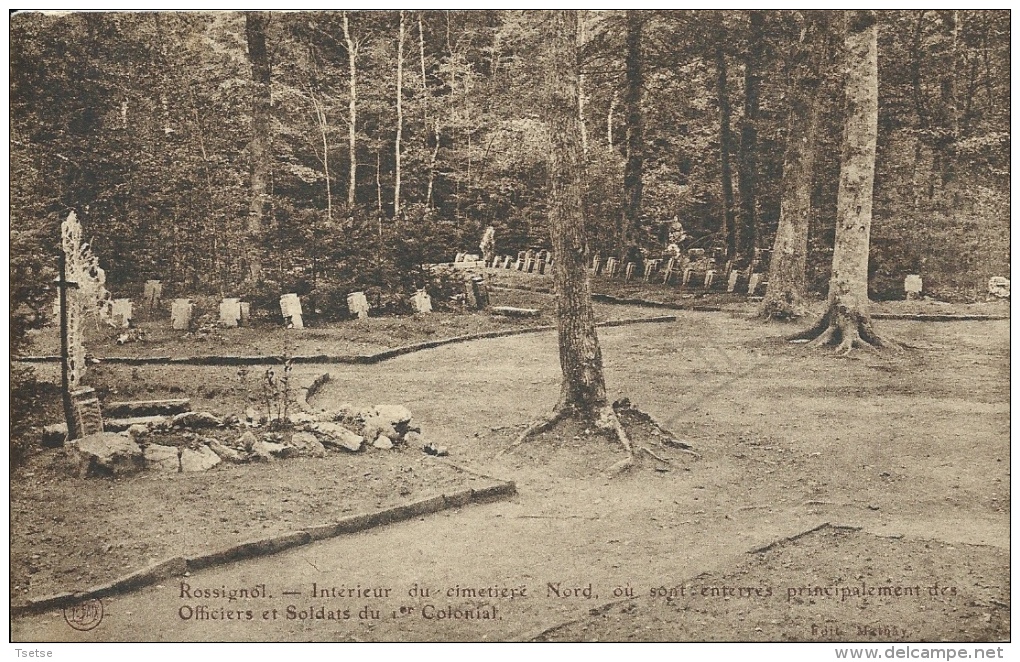 Rossignol - Intérieur Du Cimetière Nord, Morts Coloniaux - 1924 ( Voir Verso ) - Tintigny