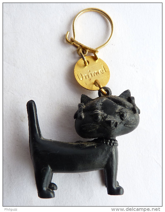 PORTE CLES En 3 Dimentions - UNIMEL - CHAT NOIR - Porte-clefs