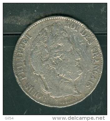 PIECE 5 FRANCS Argent  Atelier B  Louis Philippe Année 1832    - PIA6602 - 5 Francs