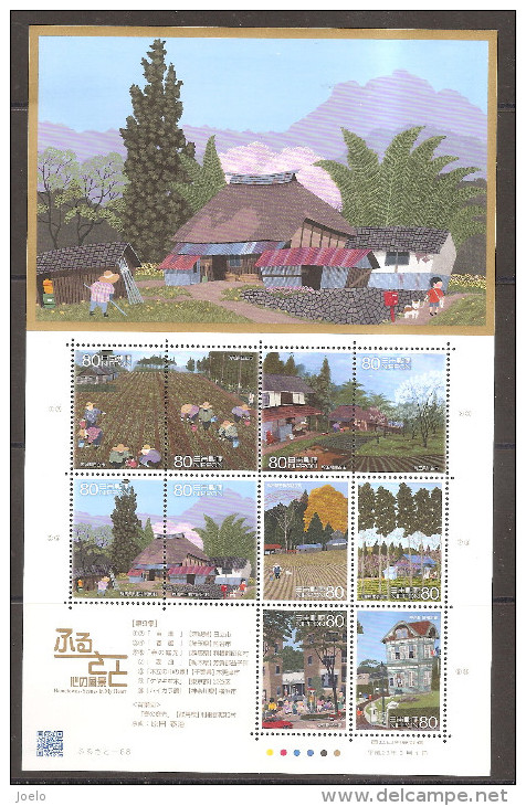 JAPAN 2011 HEARTS GEOGRAPHICAL ZHANG SHEET MNH - Unused Stamps