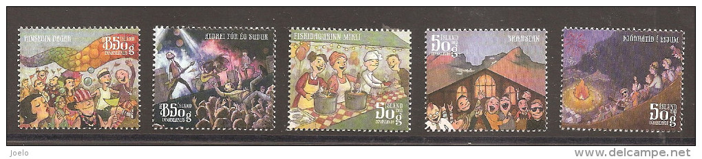 ICELAND 2013 TOWN FESTIVALS SET MNH - Unused Stamps