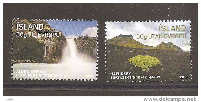 ICELAND 2013 TOURIST STAMPS SET MNH - Unused Stamps
