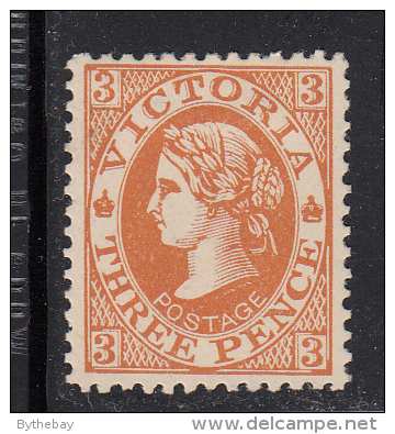 Victoria MH Scott #222 3p Victoria, Brown Orange With ´Postage´ Inverted Watermark - Nuovi