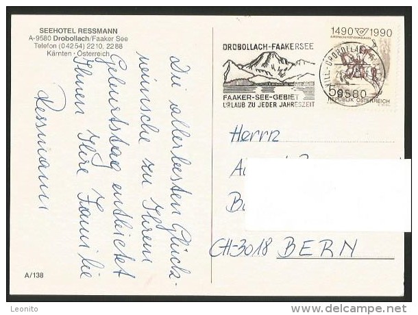 DROBOLLACH Faaker See Seehotel RESSMANN Kärnten 1990 - Faakersee-Orte
