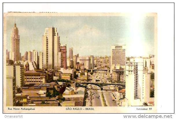 81208) CARTOLINA    PANORAMA SAO PAULO BRASIL VIAGGIATA - São Paulo