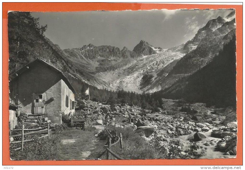 JPI-03  Pavillon Cabane Du Glacier Du Trient, Les Ecandies Et La Pointe D'Orny. Non Circulé - Trient