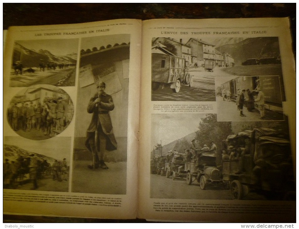 1917 LPDF: Affiches EMPRUNT De GUERRE; Les Troupes Françaises à Brescia; Les Soldats Italiens à La Piave..etc - Français