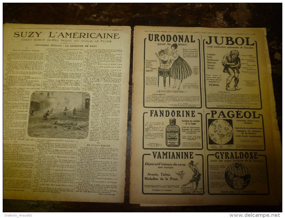 1917 LPDF: TRAWLERS;Italiens à La Piave; GRANDES-ROUSSES D'aéroplane;Sous-marin Renfoueur; Faire Un Journal Du FRONT - Francese