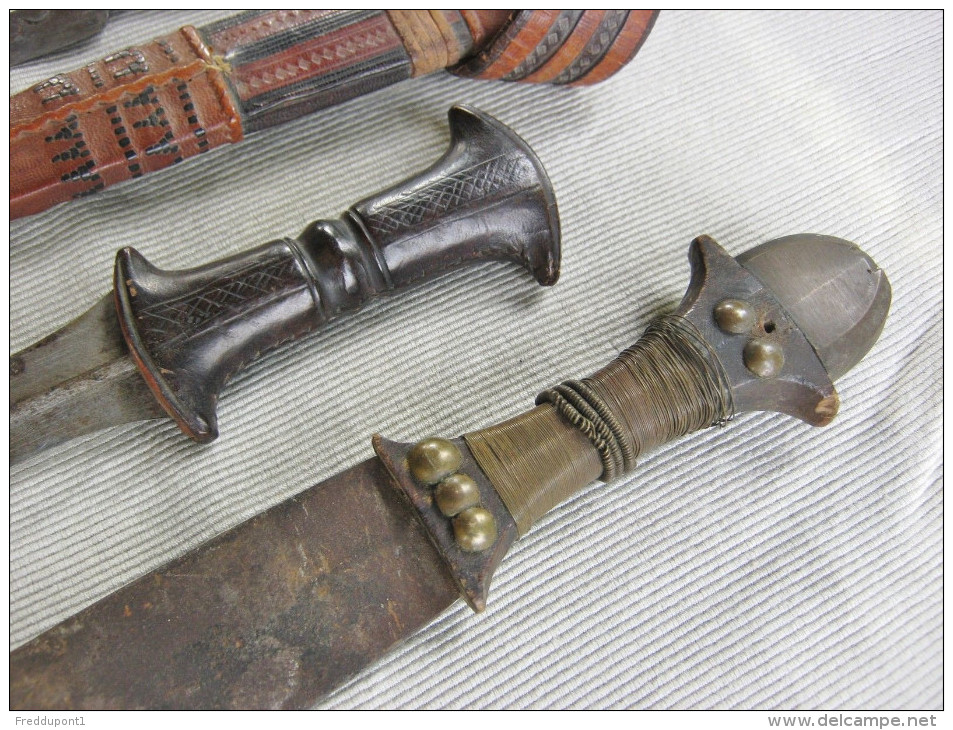 lot couteau ancien ethnique africain arabe oriental antique ethnic knife