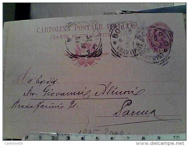 REGNO CARTOLINA POSTALE UMBERTO I IN OVALE MILLESIMO 96  DA BOZZOLO  Avvocato ZANI 1897 EM9598 - Interi Postali