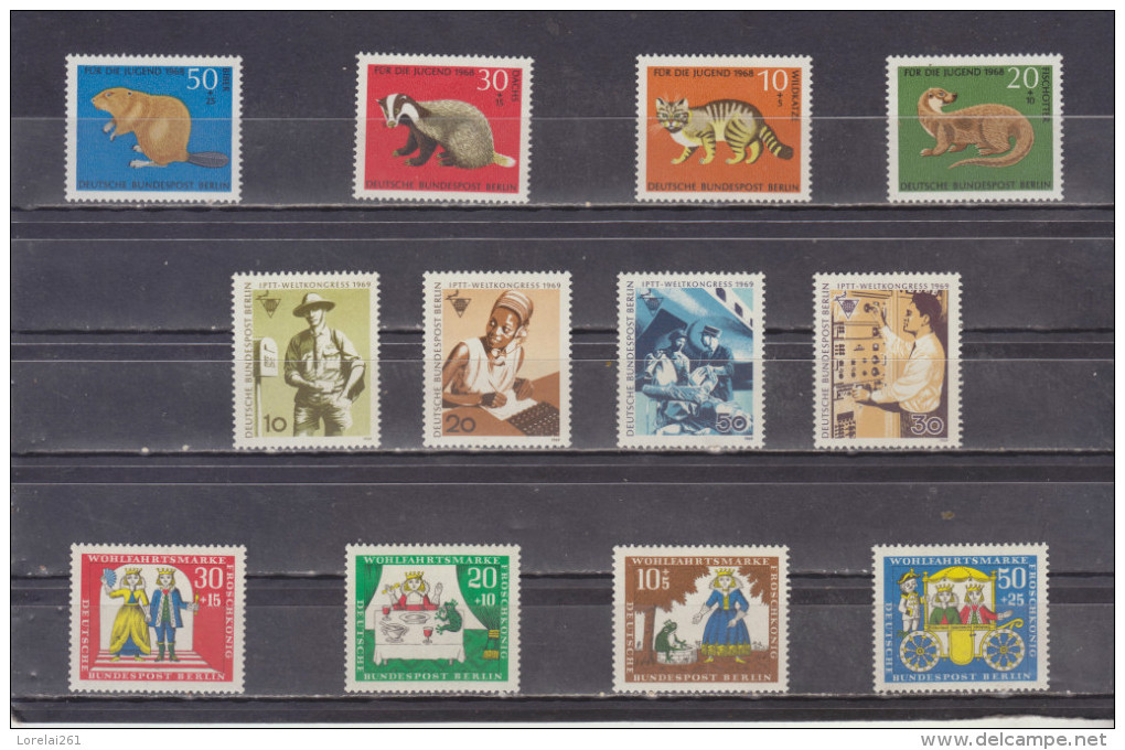 + 300  STAMPS   B.R.D. BERLIN  MNH  0,10.CENT / PIECE (+300 Euro/Michel)