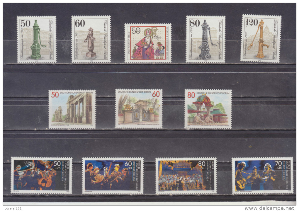 + 300  STAMPS   B.R.D. BERLIN  MNH  0,10.CENT / PIECE (+300 Euro/Michel)