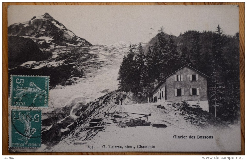 74 : Glacier Des Bossons - G. Tairraz - Chamonix - Plan Inhabituel - (n°2815) - Peyrolles
