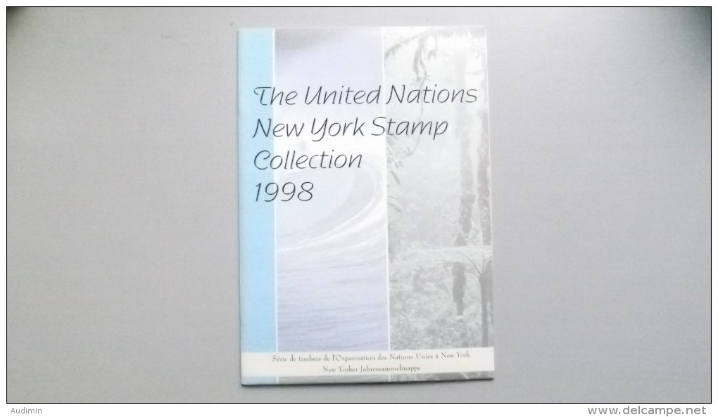 UNO-New York 764/6, 771/90, Bl. 15, Souvenir-Folder 1998 **/mnh, Jahreszusammenstellung 1998 - Unused Stamps