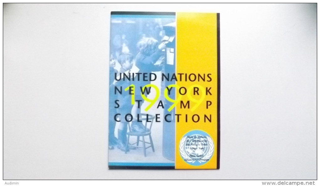 UNO-New York 805/8, 819/29, Bl. 16/7, Souvenir-Folder 1999 **/mnh, Jahreszusammenstellung 1999 - Unused Stamps