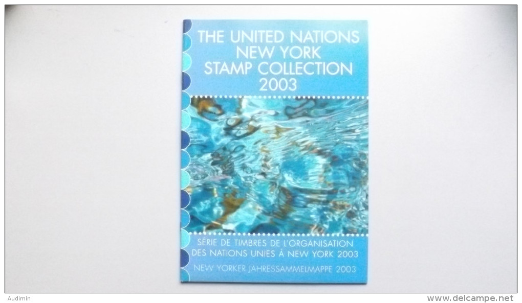 UNO-New York 914/24, 929/33, 940, Bl. 23, Souvenir-Folder 2003 **/mnh, Jahreszusammenstellung 2003 - Neufs
