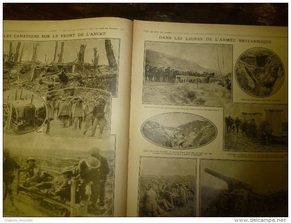 1917 LPDF: Graves évènements De RUSSIE (Révolution);Bezonveaux; Canadiens à L'ANCRE ;Anglais à BAGDAD; St-David (LONDON) - French