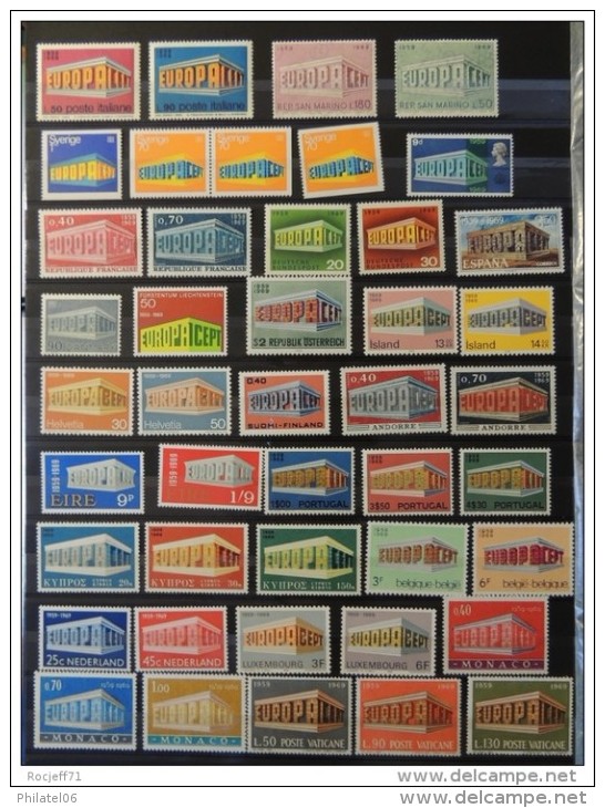 Collection Europa 1960 - 1980 tous en ** // MNH // Cote : 3800 euros  (Collection en classeur)