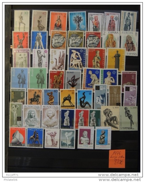 Collection Europa 1960 - 1980 tous en ** // MNH // Cote : 3800 euros  (Collection en classeur)
