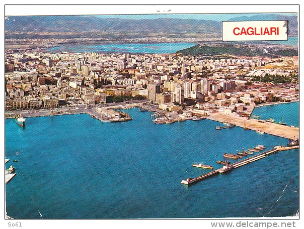 3262.   Cagliari - Panorama Dall'aereo - Avion - Air - 1974 - Cagliari