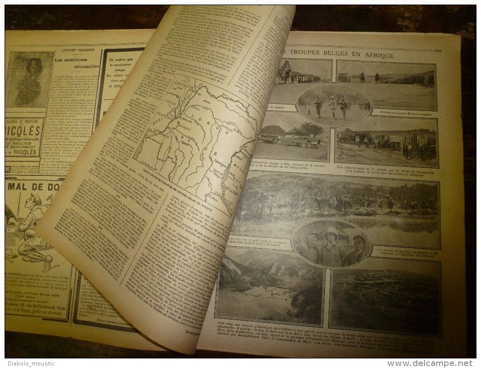 1917 LPDF: Ap évènements D'ATHENES; Belges Au CONGO Et KATANGA; Toa; La Marine US; Pose Champ De Mine Par Navire Italien - Français