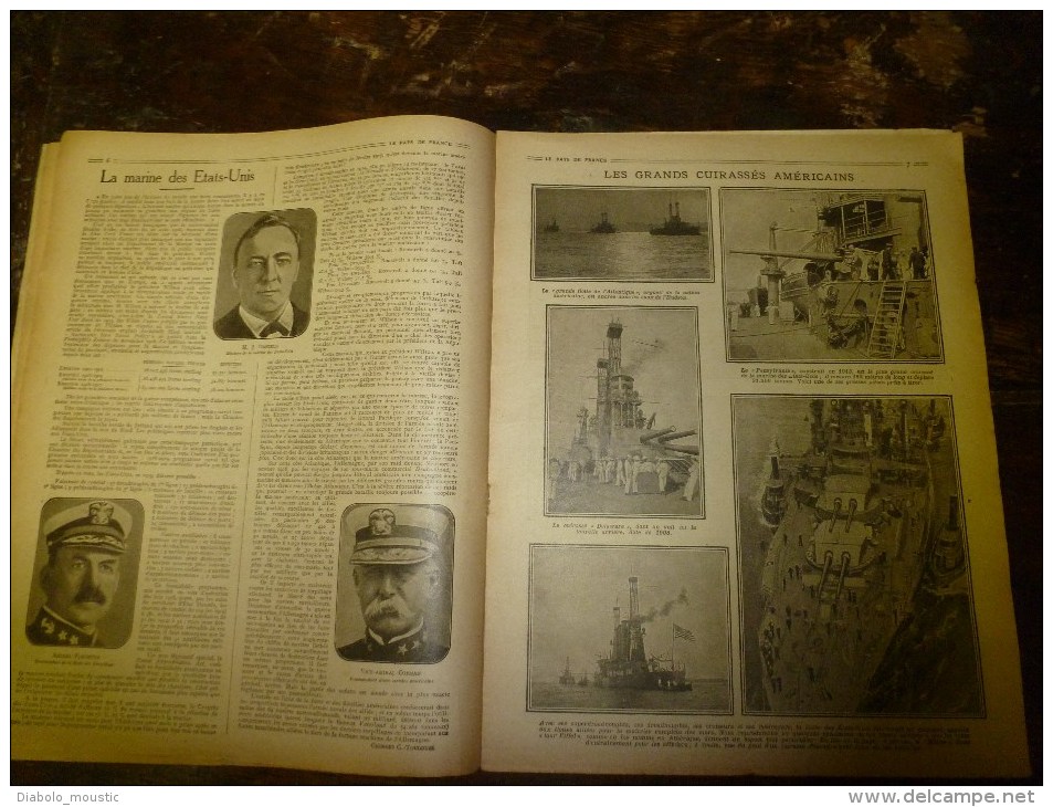 1917 LPDF: Ap évènements D'ATHENES; Belges Au CONGO Et KATANGA; Toa; La Marine US; Pose Champ De Mine Par Navire Italien - Francese