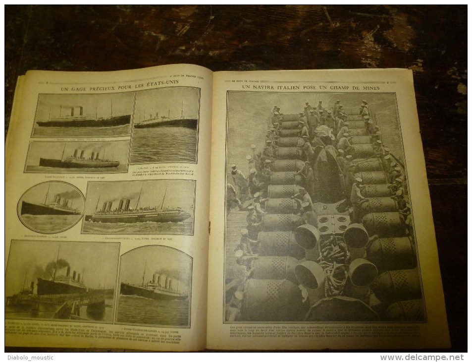 1917 LPDF: Ap évènements D'ATHENES; Belges Au CONGO Et KATANGA; Toa; La Marine US; Pose Champ De Mine Par Navire Italien - Francese