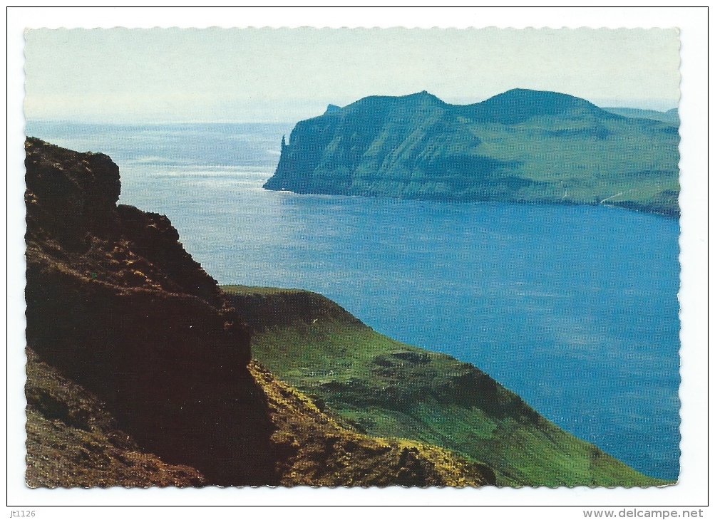 Iles Féroé  -  Faroe Islands  - View From Streymoy Towards Vagar  (voir Scan Du Dos) - Féroé (Iles)