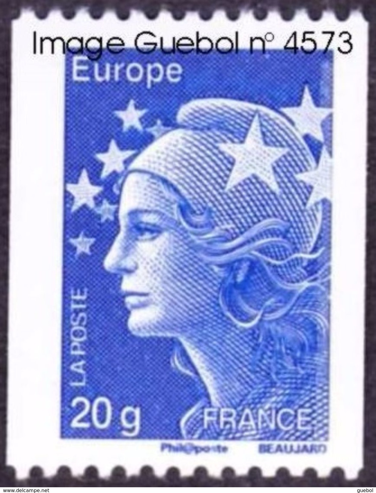 France Roulette N° 4573 ** Marianne De Beaujard Le 20 Grammes Gommée CEE - Rollen