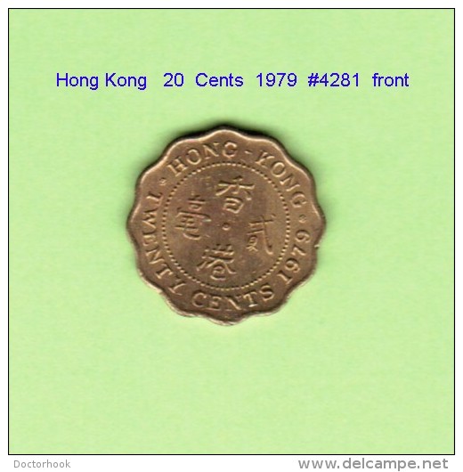 HONG KONG   20  CENTS  1979   (KM # 36) - Hong Kong