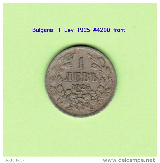 BULGARIA   1  LEV  1925  (KM # 37) - Bulgaria