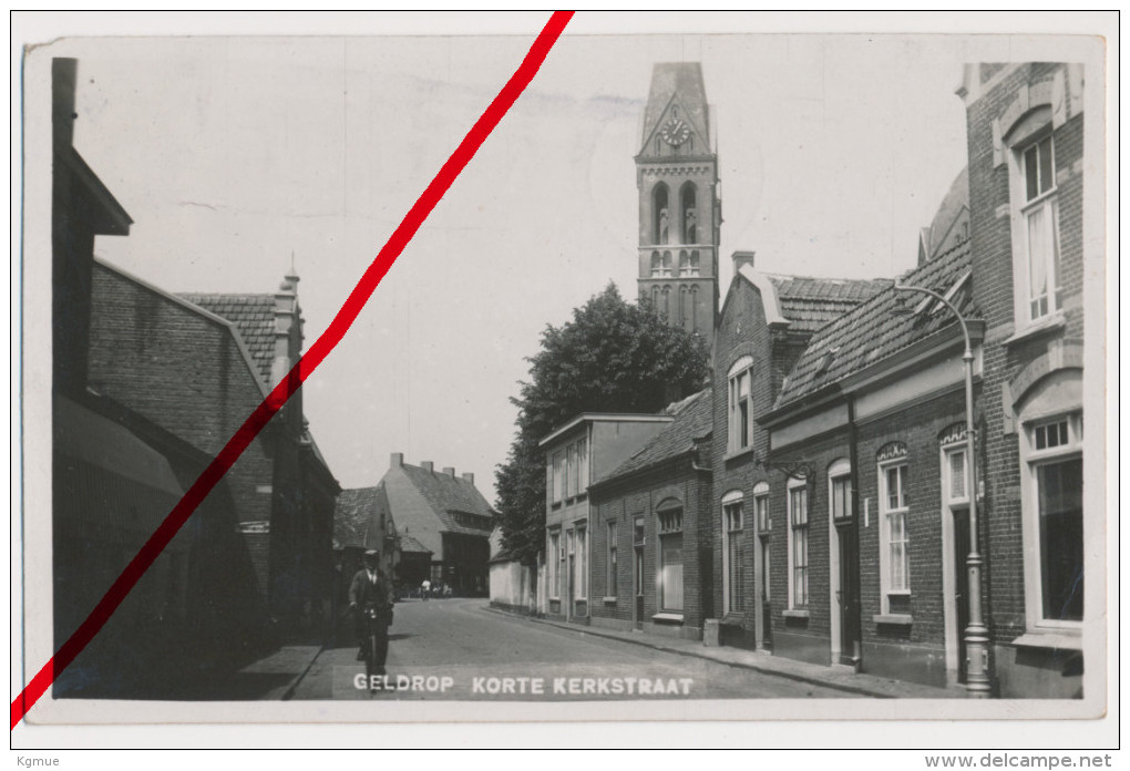 PostCard - Original Foto - 1932 - Geldrop-Mierlo Geldrop - Korte Kerkstraat - Geldrop