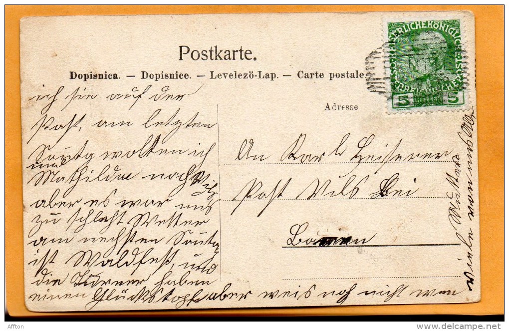Gruss Aus Lechaschau Bei  Reutte 1909 Postcard - Reutte