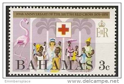 BAHAMAS  - 1970 Red Cross Centenary 3c MNH **  SG 352  Sc 307 - 1963-1973 Interne Autonomie