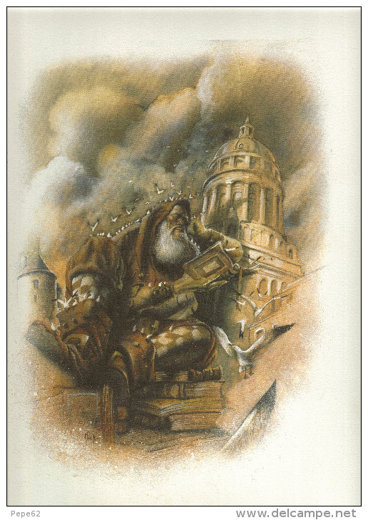 Boulogne Sur Mer- Personnage Et Cathedrale Par Civiello -1998 - Illustratori A - C