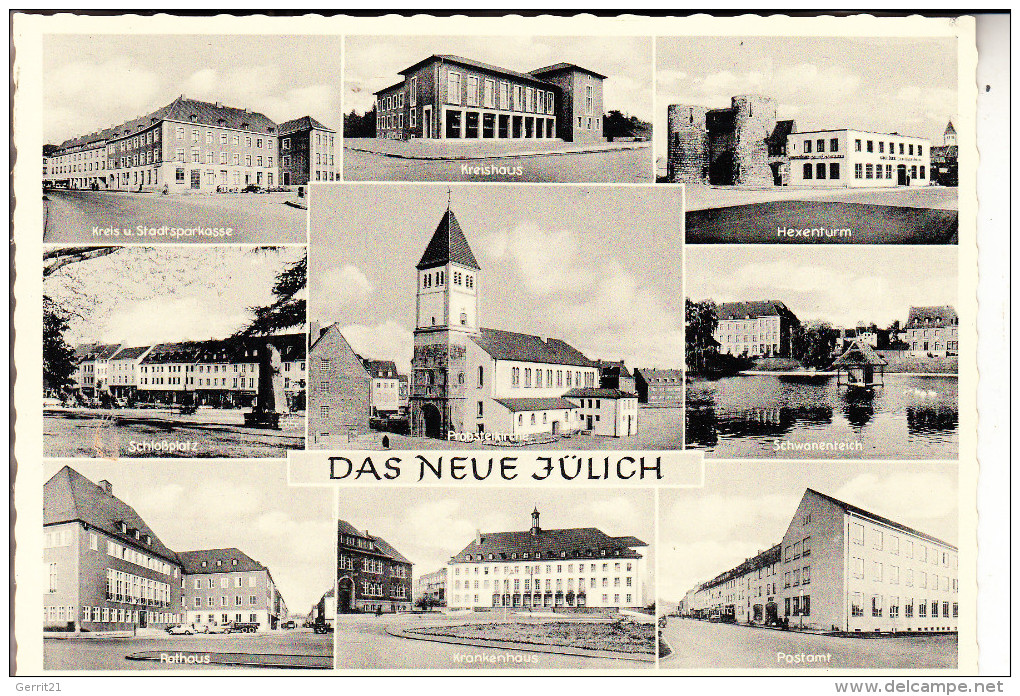 5170 JÜLICH, Mehrbildkarte 50er Jahre - Jülich