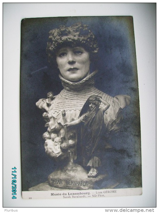 SARAH BERNHARDT  BY GEROME, OLD POSTCARD , 0 - Beroemde Vrouwen