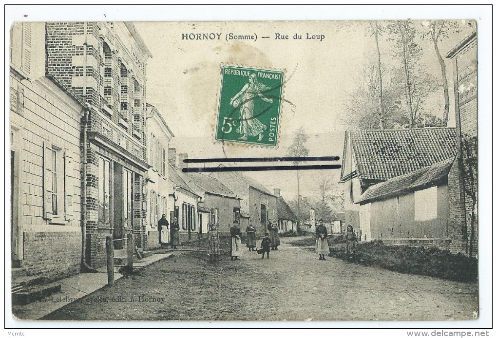 CPA - Hornoy - Rue Du Loup - Hornoy Le Bourg