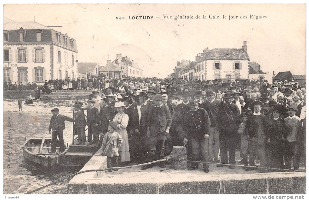 ¤¤  -  263   -   LOCTUDY   -  Vue Générale De La Cale, Le Jour Des Régates  -  Hôtel Des Bains    -  ¤¤ - Loctudy