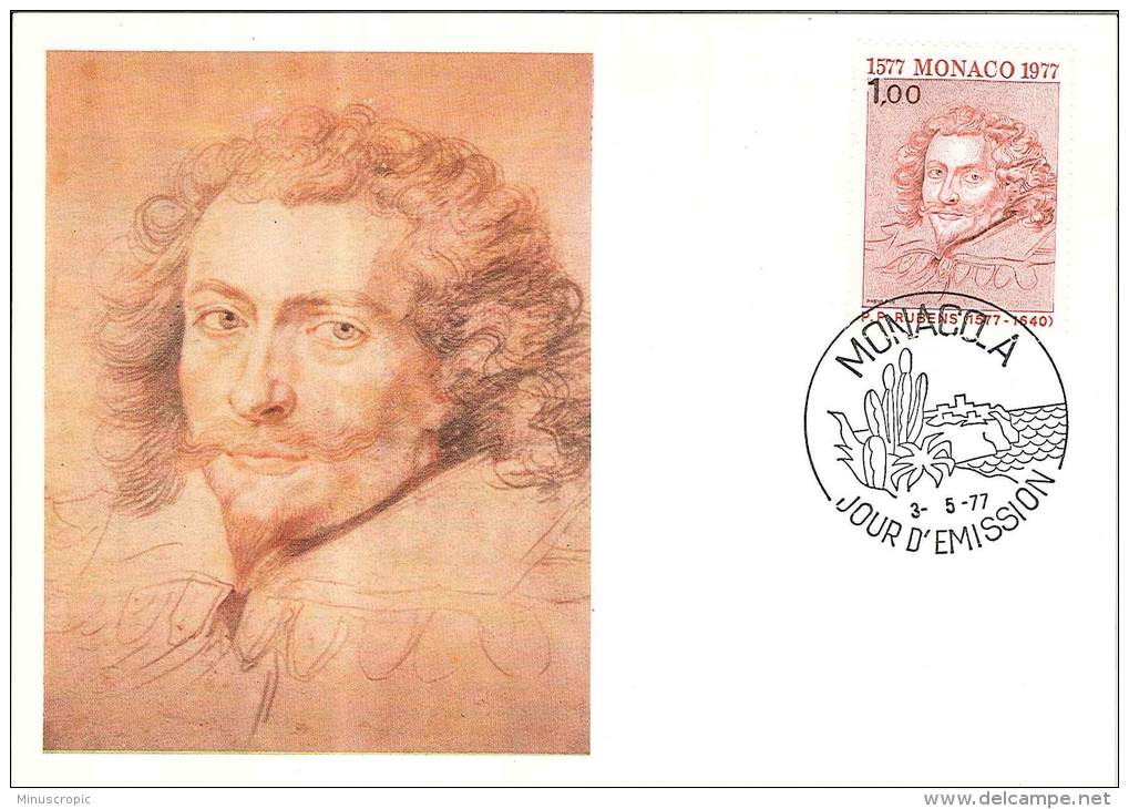 CM Monaco - 400ème Anniversaire De La Naissance De Rubens - Duc De Buckhingham - 1977 - Maximum Cards