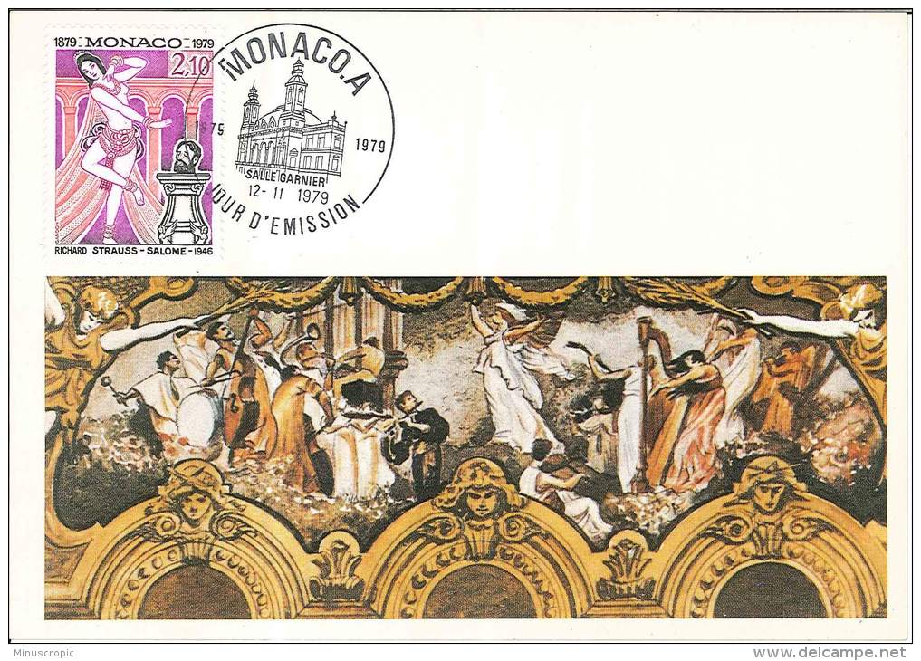 CM Monaco - R Strauss - Salomé - Salle Garnier - 1979 - Cartes-Maximum (CM)