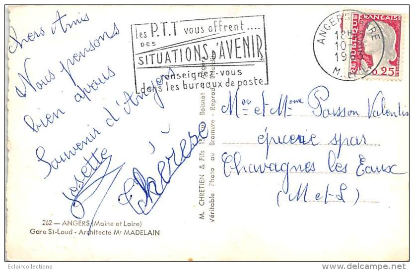 Angers   49    La Gare  Années 1963 - Angers